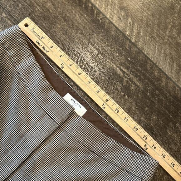Babaton Numero Pant Small Houndstooth Brown Black Size 10 - Picture 7 of 10